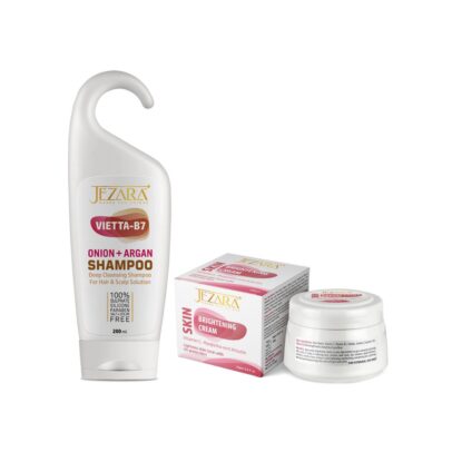 Jezara Skin Brightening Cream with Vietta-B7 Shampoo