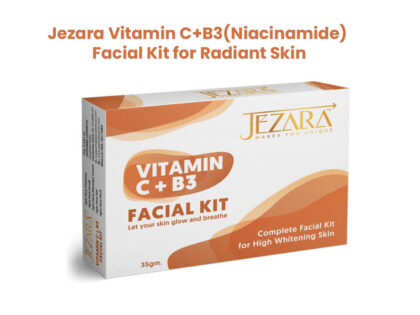 Jezara Vitamin C+B3(Niacinamide) Facial Kit for Radiant Skin